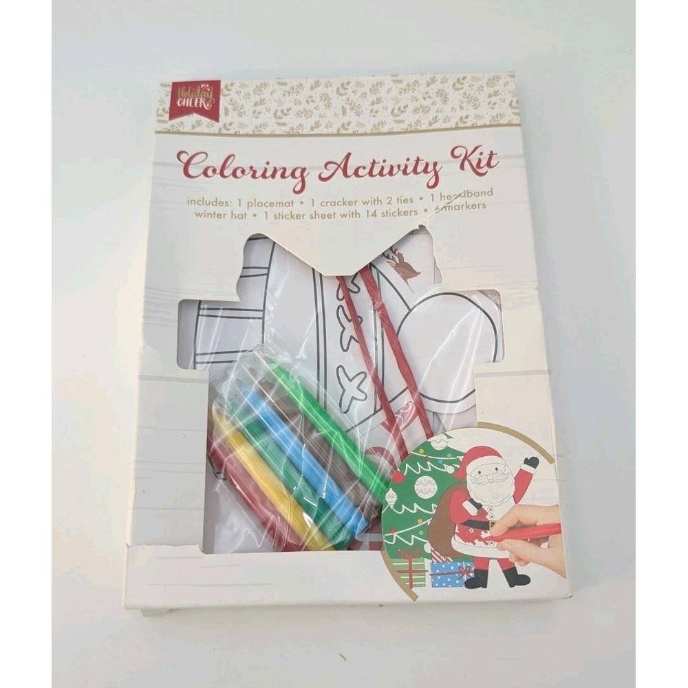 Holiday Cheer Coloring Activity kit